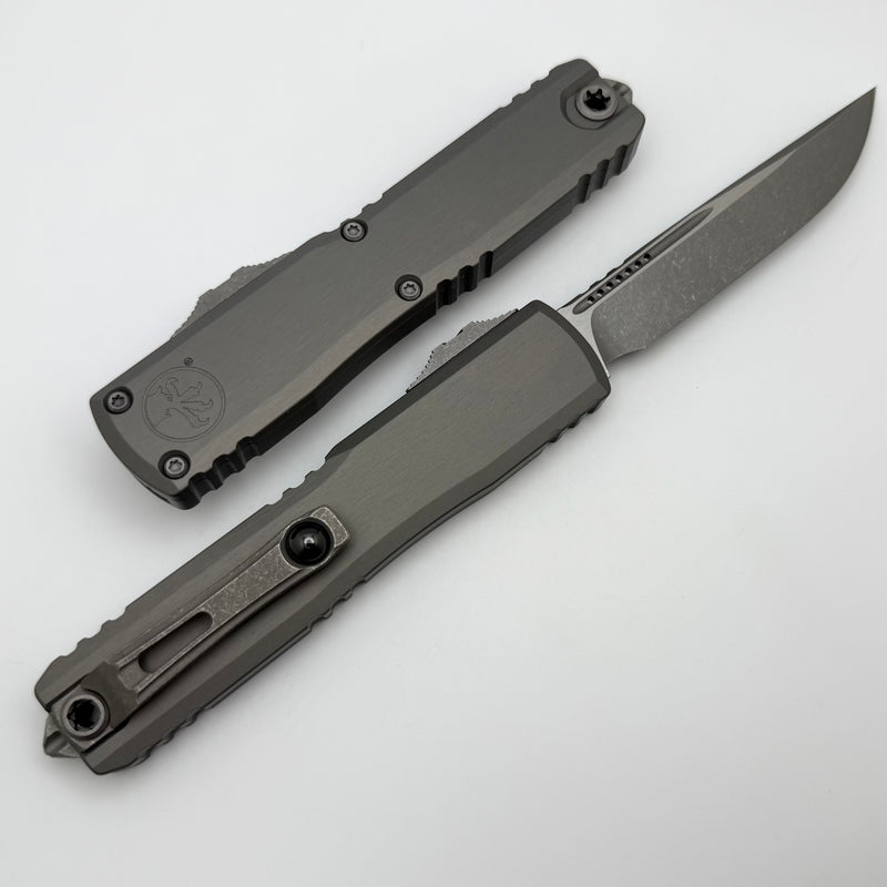 Microtech Ultratech ZBP S/E Apocalyptic M390MK w/ Natural Clear Handle 1121-10APNC