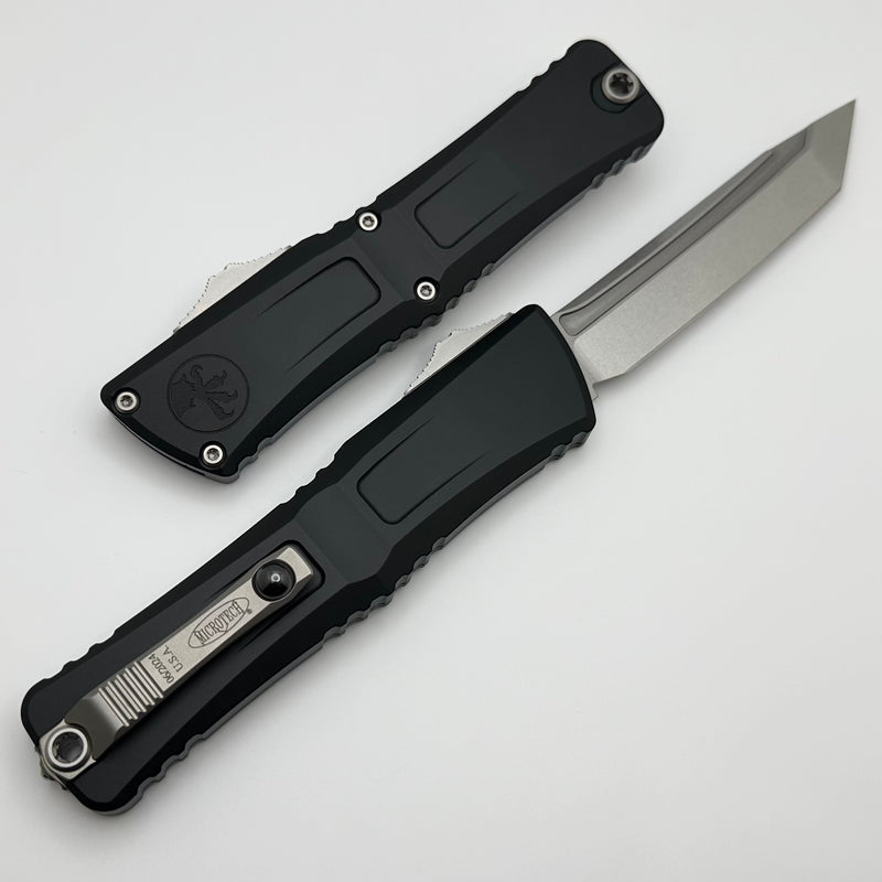 Microtech Knives Combat Troodon Gen III Stonewash Tanto w/ Black Handle 1144-10