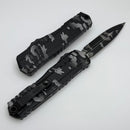 Microtech Cypher II Black D/E Pixel Camo 1242-1PXC