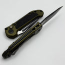 Microtech Knives LUDT Gen III Black Tanto w/ OD Green Handle 1136-1OD