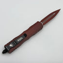 Microtech Dirac Double Edge Weathered Crimson Red 225-1WCM