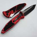 Microtech Socom Elite Auto w/ Red Handles & Black Tanto 161A-1RD