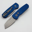 Pro-Tech Runt 5 w/ Textured Blue Handle & Stonewash Reverse Tanto CPM-20CV R5205-Blue