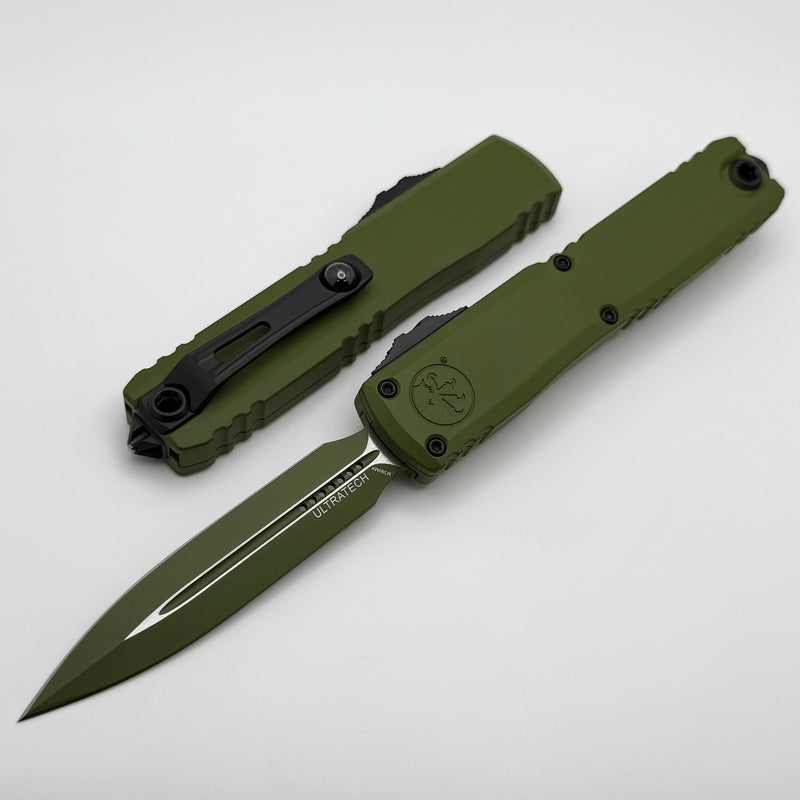 Microtech Ultratech ZBP D/E Cerakote Green w/ Black Hardware 1122-1GR-C20Z4
