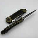 Microtech Knives LUDT Gen III Black Tactical Full Serrated Tanto w/ OD Green Handle 1136-3OD