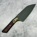 Microtech Santoku 6" Black Cherry G-10/Ti Handle w/ DLC M390MK Signature Series 3200B-1DLCBCS