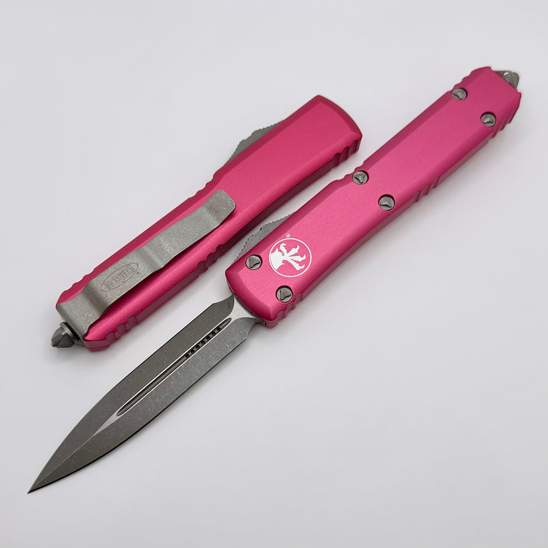 Microtech Ultratech Double Edge Apocalyptic Standard & Pink 122-10APPK