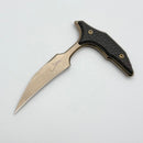 Microtech & Bastinelli Bee Marfione Select Bronze Stonewash w/ Carbon Fiber Handles & Bronze Hardware 218-13MS2