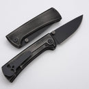 Chaves Knives RCK9 Distressed Titanium Handles & M390