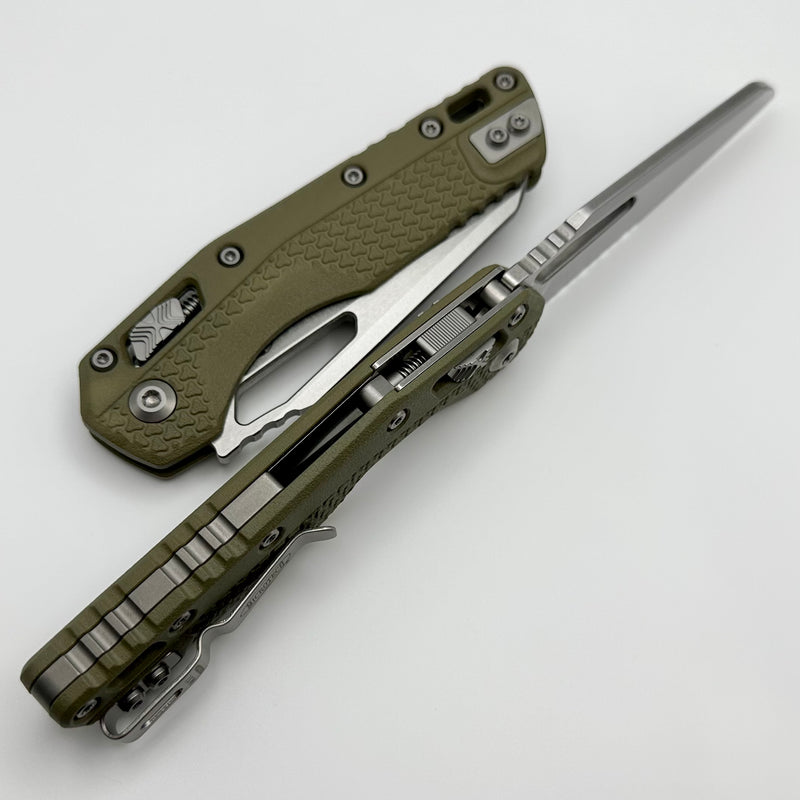 Microtech Knives MSI RAM LOK OD Green Polymer Injection Molded & Partial Serrated M390MK 210T-11PMOD
