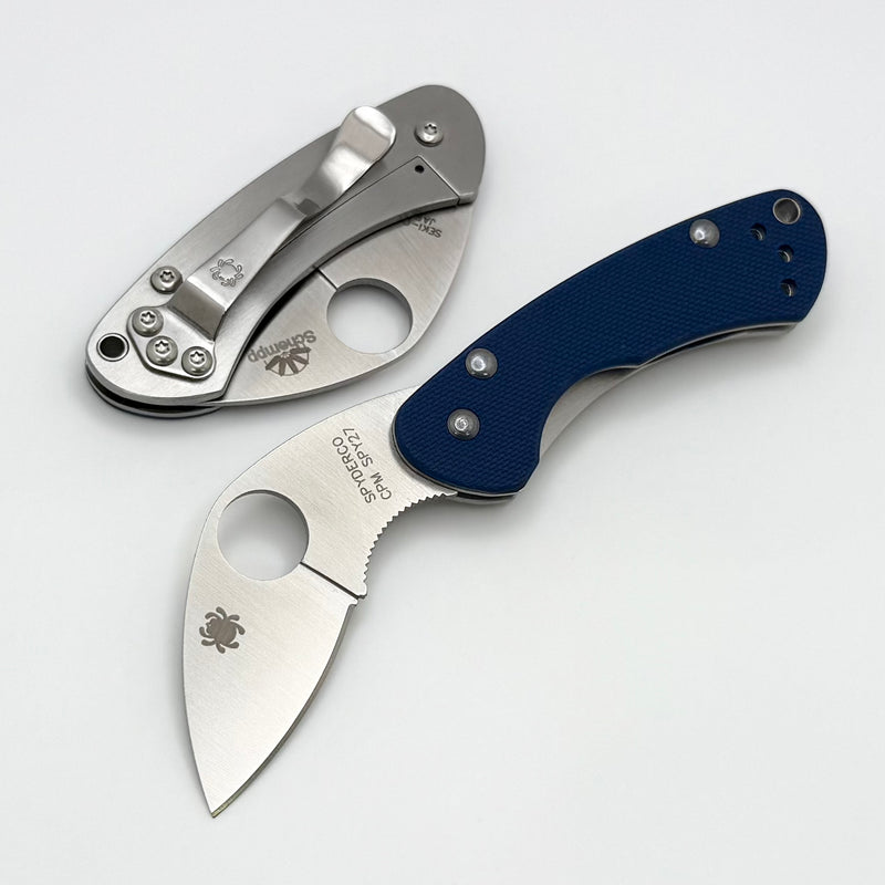 Spyderco Balance w/ Cobalt Blue G-10/Titanium Handle & CPM-SPY27 Sprint Run C141GPCBL