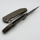 We Knife Ryson Bronze Titanium Handle & Polished Gray M390 WE24086-3