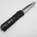 Medford Knife OTF Praetorian S45 Tumbled Tanto & Black Aluminum w/ Flamed Hardware