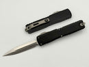 Microtech Ultratech Gen IV D/E Stonewash Full Serrated w/ Black Handle 11224-12