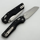 Microtech MSI RAM LOK Mini Black Fluted Aluminum Handles w/ Stonewash M390MK 210M-10FL