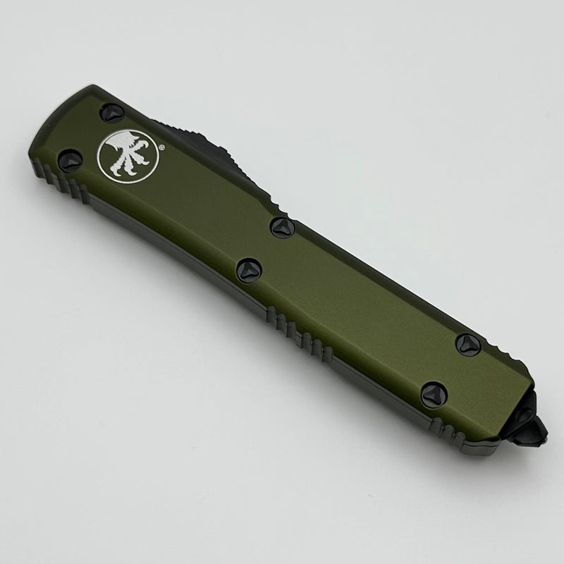 Microtech Ultratech OD Green w/  Fully Serrated Black Tanto 123-3OD