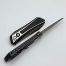 Pro-Tech Oligarch 17-4 Stainless Handle & Pearl Button w/ Smokey Gray DLC MagnaCut 2025 Oligarch Custom 003