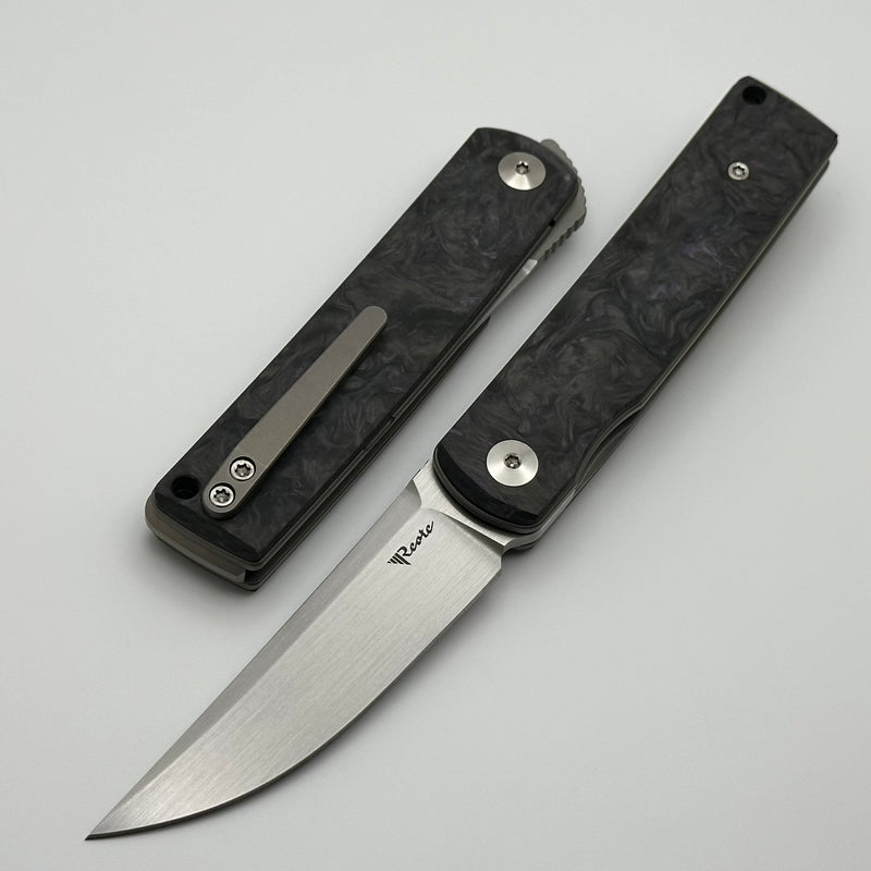 Reate Bushido w/ Dark Matter Purple Handles & Hand Satin M390