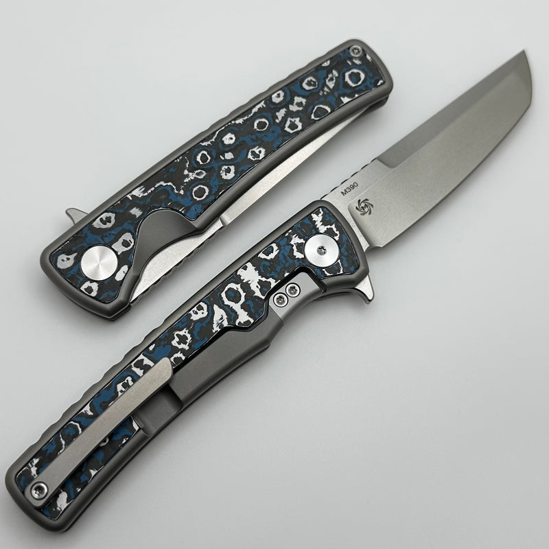 Mechforce Kilby Shard Titanium Integral Handle w/ Frost Fat Carbon Inlays & Stonewash M390