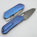 Remette RT Woodpecker w/ Blue Crystallized Titanium Handles & M390 RTWP-IB