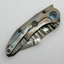 Marfione Custom Knives & Borka Blades Stitch w/ DLC Cracked Diamond Wash Rocked Double Star Grind M390 & Cosmic Titanium PRE OWNED - AS NEW