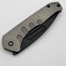 Medford Praetorian Slim "Old School" Tumbled Handle & PVD S45VN Tanto w/ PVD Hardware/Clip