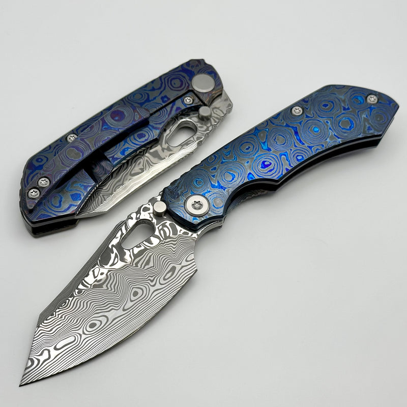Custom Knife Factory Rotten Design Evo 4.0 Zircuti Handles & Damasteel