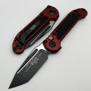 Microtech Knives LUDT Gen III Black Tanto w/ Merlot Handle 1136-1MR