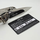 Custom Knife Factory T25 Polished Milled Titanium Handles w/ Mirror M398