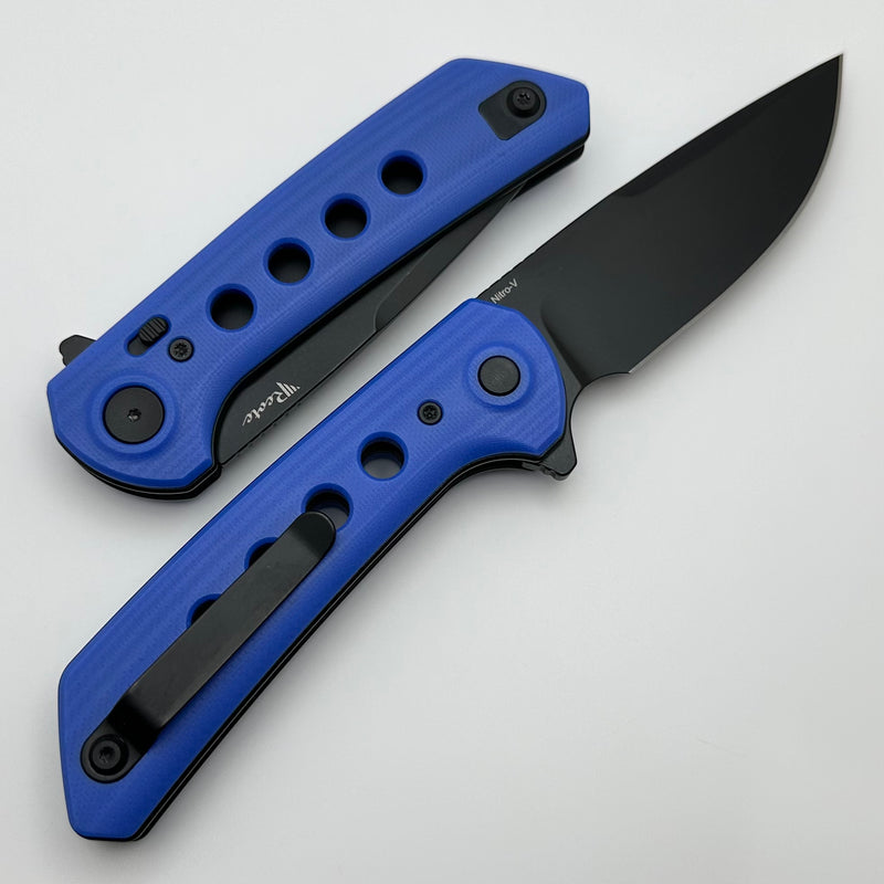 Reate Knives PL-XF Blue G-10 Handles & PVD Nitro-V