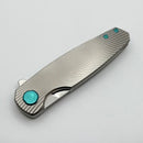 Holt Bladeworks Morpheus w/ Burnished Titanium Handles & Uddeholm Vanas SuperClean Near Mirror 1585