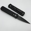 Pro-Tech Godson Left Handed w/ Black Handle & Black 154-CM Blade 721-LH