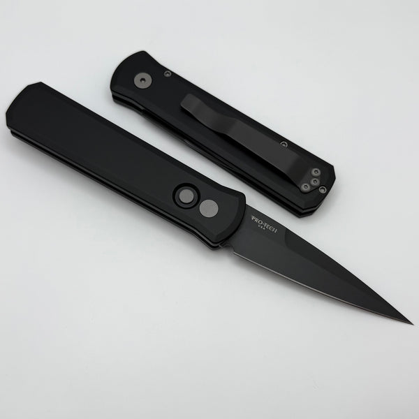 Pro-Tech Godson Left Handed w/ Black Handle & Black 154-CM Blade 721-L