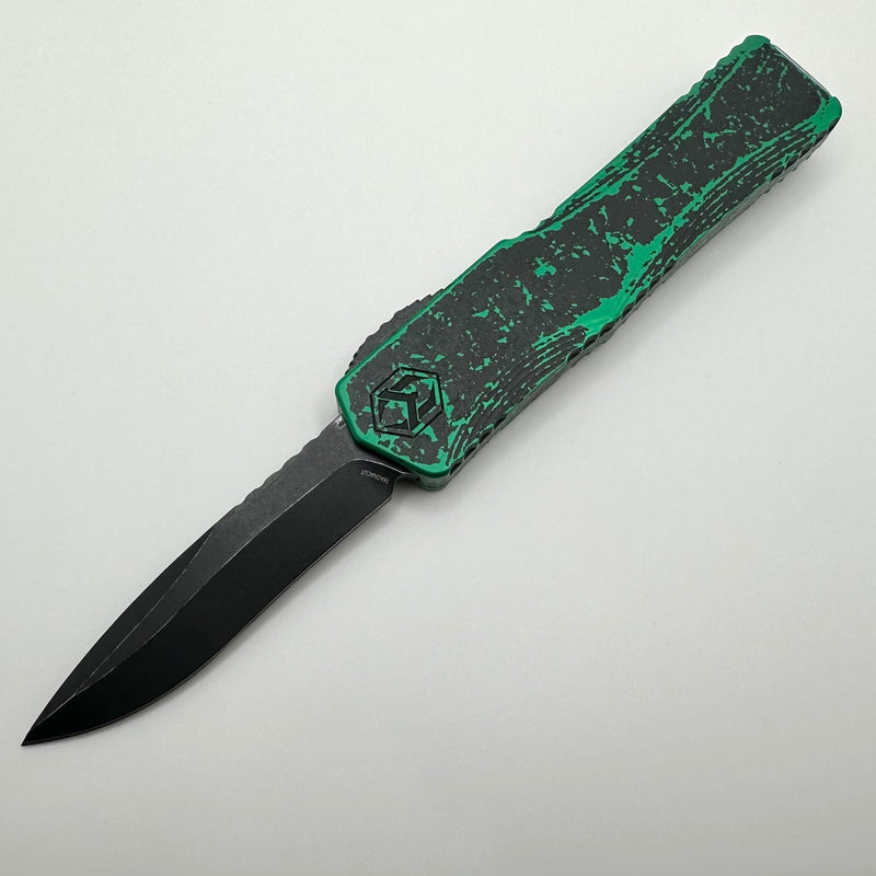 Heretic Knives Colossus USN 2023 Breakthrough Green & Battleworn Recurve Magnacut PRE OWNED