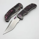 Mechforce Hellraiser Ti Handle w/ Purple Haze Carbon Fiber Inlays & Stonewash Vanax Superclean