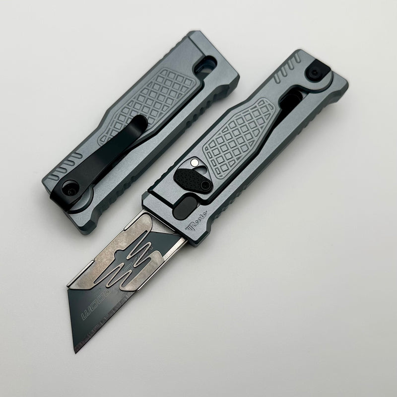 Exo Lock Pattern Reate EXO-U Utility Diamond Pattern Silver Aluminum Handle