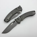 Microtech Amphibian Mini RAM LOK Natural Clear Slab Aluminum & Apocalyptic M390MK 137MRL-10APNC