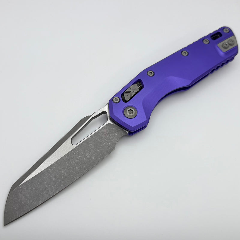 Microtech Knives MSI RAM LOK Purple Aluminum & Apocalyptic M390MK 210-10APPU