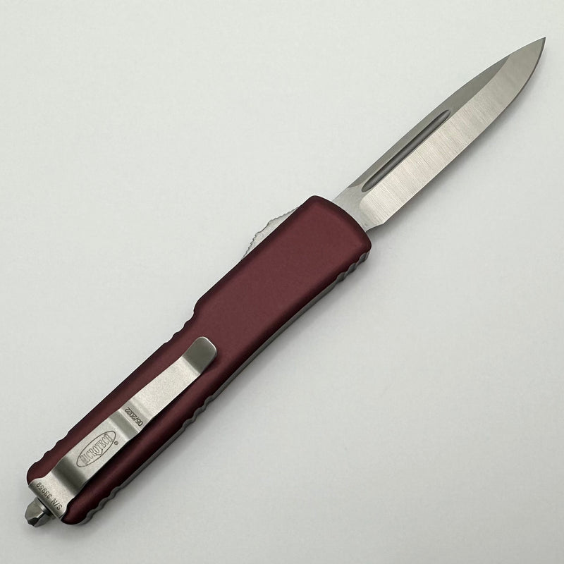 Microtech UTX-70 Single Edge Satin Standard & Merlot 148-4MR PRE OWNED