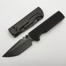Chaves Knives N.T.A.K Titanium Integral Handle w/ Magnetic Knurled Ti Inlays & Tanto 3V