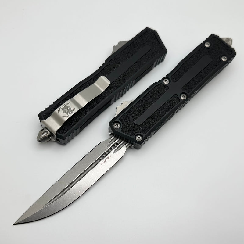 Microtech Scarab 2 Gen 3 D/E-S Stonewash Standard 1180-10