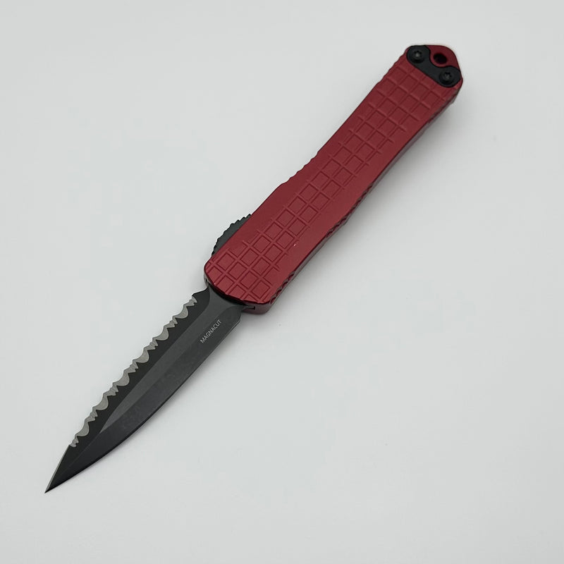 Heretic Knives Manticore S Red Grenade Frag w/ Full Serrated DLC D/E Magnacut H024F-6C-RED Pre Owned