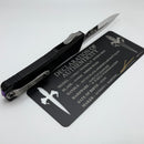 Marfione Custom Knives Combat Troodon LT Gen III Mirror Polished D/E w/ Black Handle & Purple Anodized Breaker