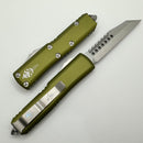 Microtech UTX-85 Warhound Stonewash Standard & OD Green Signature Series 719W-10ODS