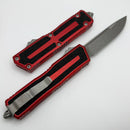 Microtech Scarab 2 Gen 3 Red Handles w/ S/E Spine Fluted Apocalyptic M390MK 1278-10APRD