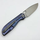 Poikilo Blade Gecko Midtech 4 ZircuTi Handles w/ Zirc Accents & Hand Satin M398