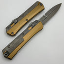 Microtech Glykon Apocalyptic Standard Bayonet w/ Apocalyptic Overlay & Tan Handle 184-10APTA