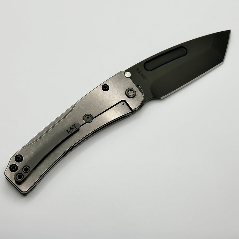 Medford Knife Slim Midi Tumbled Handles & S45 PVD Tanto w/ PVD Hardware/Clip