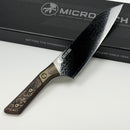Microtech Chef's Knife Proof Run Livewire Carbon Fiber/Bronze Ti Handle w/ DLC San Mai Damascus M390 3000B-16DLCLWCFPR