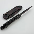 Microtech Knives LUDT Gen III Smooth Handle Topographic Black/Pink Tanto 1136S-1TPBKPKCS